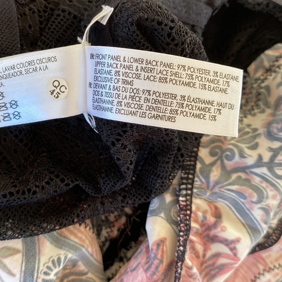 Black & Pink Floral and Lace Slip - Picture 10 of 10